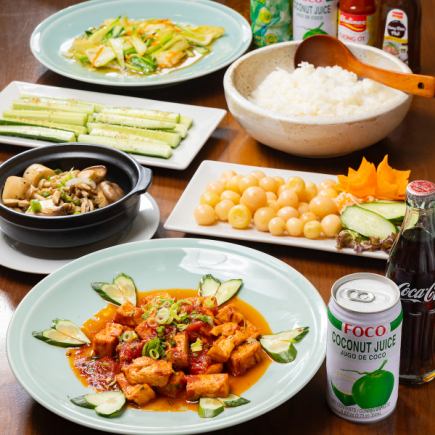 鶏肉とカシューナッツ炒めなどの定番メニューをお手軽価格で◆Sコース 2500円(税込)
