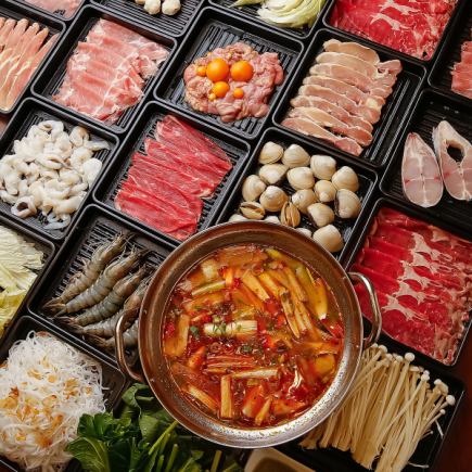 カニに海老などの海鮮になんとお肉も食べ放題◆"海鮮と肉"食べ放題70分コース 3300円(税込)