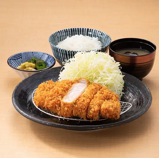 【平日ランチ限定　ハーブ三元豚ロースかつランチ】1,100円(税込)