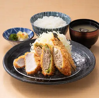 ヒレ&野菜肉詰め定食