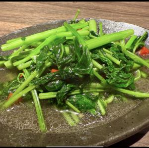 空芯菜のピリ辛炒め