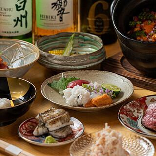 Chef's Choice Course: Enjoy exquisite dishes made with seasonal ingredients, from appetizers to desserts