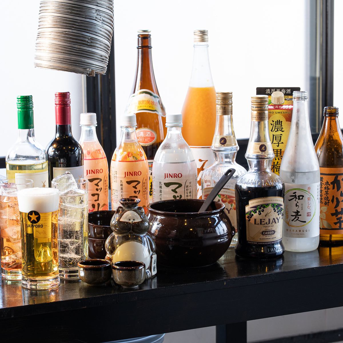 「少し飲みたい」も大歓迎。単品注文でOKな飲み放題が嬉しい。