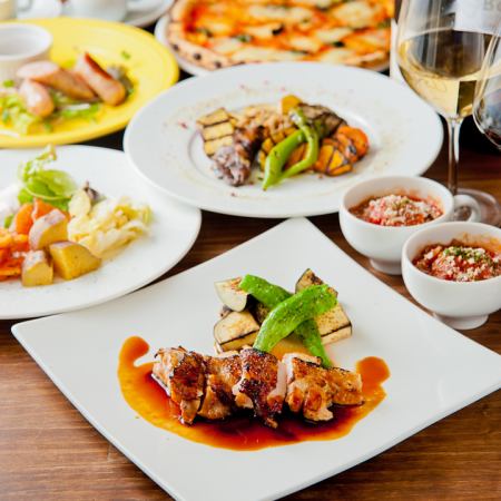 "Relax Italian Course" where you can easily enjoy Italian food 2,500 yen ⇒ + 1,500 yen includes all-you-can-drink