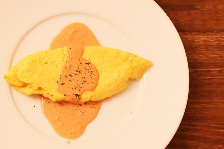 Simple plain omelet