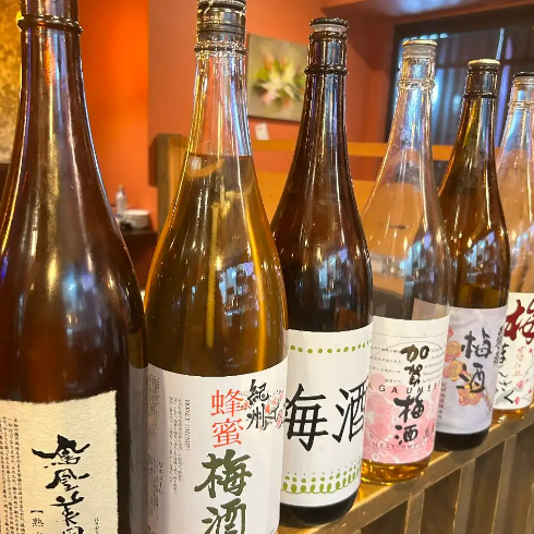 【料理との相性抜群で止まらない！お酒好きには堪らないラインナップ◆】梅酒　各種　500円 (税込)～