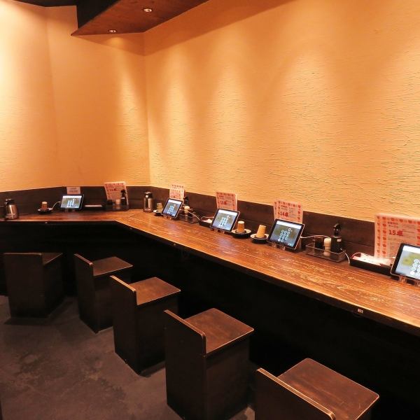 [Counter seats] Single guests are also welcome! We have a wide variety of Miyazaki local cuisine.You can enjoy your favorite menu to your heart's content because it's a happy "0 yen appetizer!"