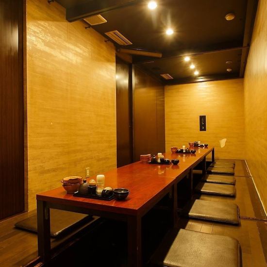 All seats are private rooms with sunken kotatsu tables! Perfect for company parties, girls' nights, and business entertainment.
