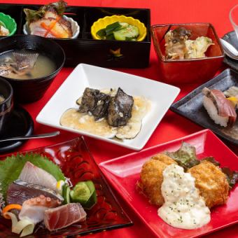 A safe welcome/farewell party with one dish per person! A course of four Hyuga-Nada restaurants, charcoal-grilled local chicken, and chicken nanban + 2 hours of all-you-can-drink with draft beer for 4,500 yen