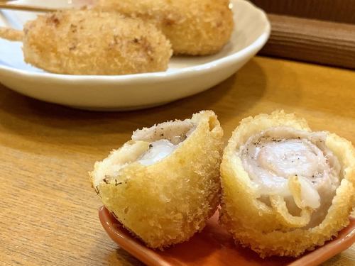 Pork belly roll with mochi shabu