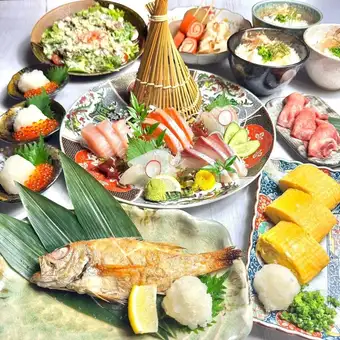 【6000円コース★】のどぐろ塩焼き+お造り盛り+おでん３種等全9品 2H飲み放題付き6000円(税込)