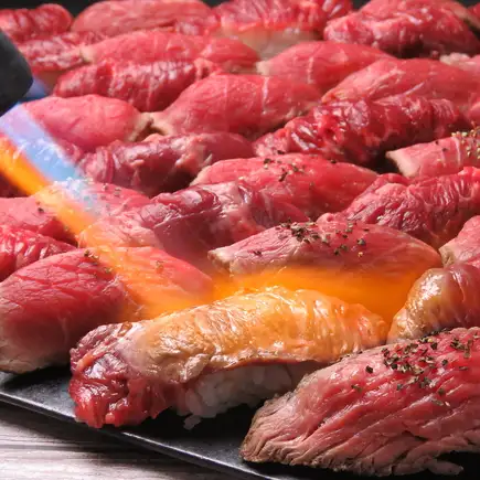We're prepared to take a loss! [All-you-can-eat selected meat sushi course] 8 dishes in total, 2 hours all-you-can-drink included, 3300 yen (tax included)
