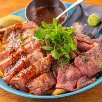 Joshu Wagyu beef & Joshu barley pork mixed roast ~Half~