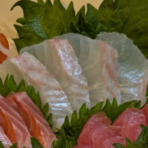真鯛刺身/活〆カンパチ刺身