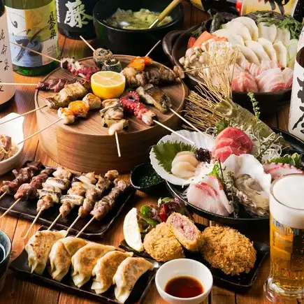 【飲み放題付き】マイタケの天ぷらや豪快に鮮魚を扱った当店お勧めコース☆6,000円♪