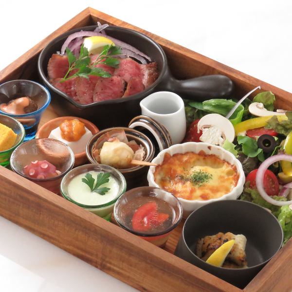 数量限定牛ステーキ箱ランチ☆