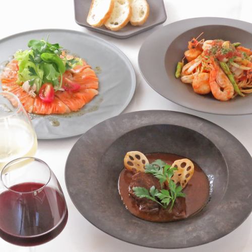 【ディナーメニュー各種◇】記念日や愛犬、大切な人とのひとときにぴったりのメニューをご用意しております