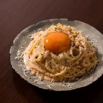 明太クリームパスタ