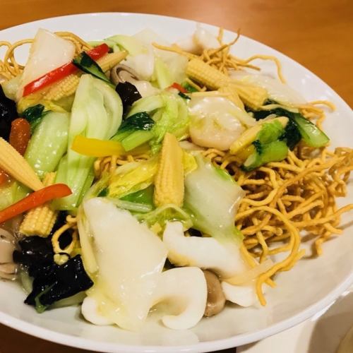 海鲜片烧荞麦面