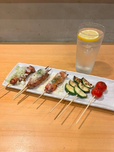 外はカリッ、中はプリプリの絶品焼き鳥を召し上がれ！