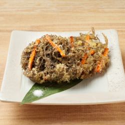 Mozuku seaweed tempura