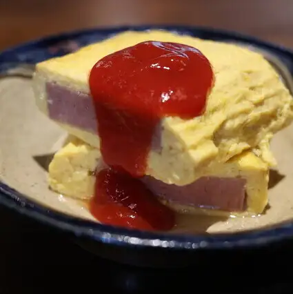 スパム出汁巻き