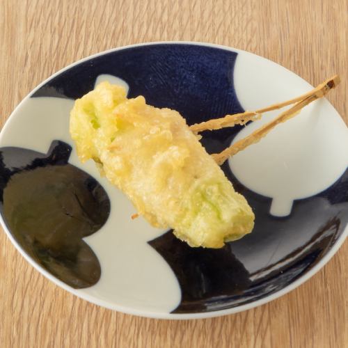 Celery and prosciutto tempura