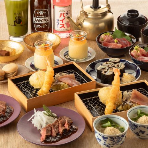 【満足コース】全9品 2時間蛇口焼酎飲み放題付き 5500円⇒5000円(税込)