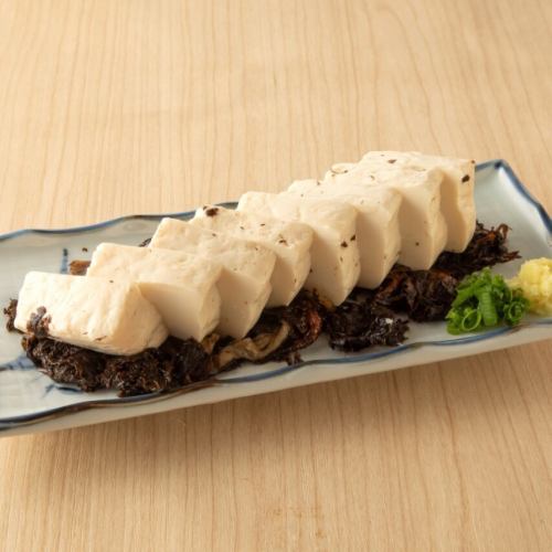 豆冨のおぼろ昆布〆