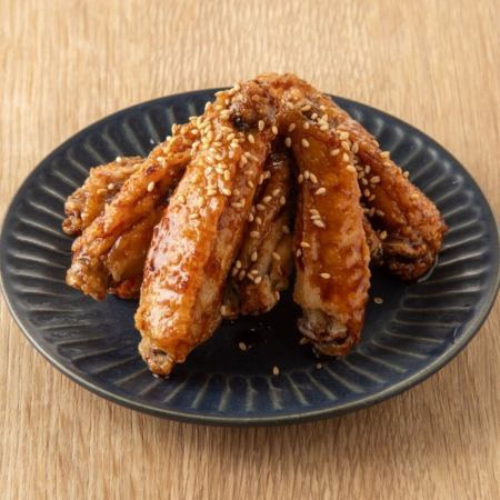 手羽先の甘辛山椒唐揚げ　3本