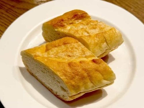 Freshly baked baguette