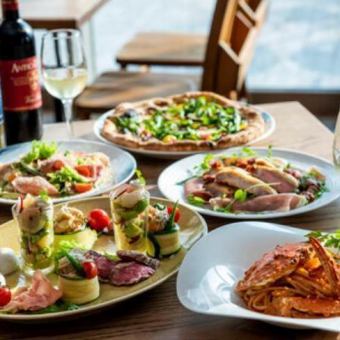 Manager's recommendation! A satisfying special course featuring pizza from a special oven, pasta, and a main dish of assorted meat dishes.