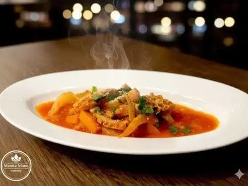 Delicious tripe stewed in tomato sauce
