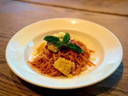 Today's tomato sauce pasta