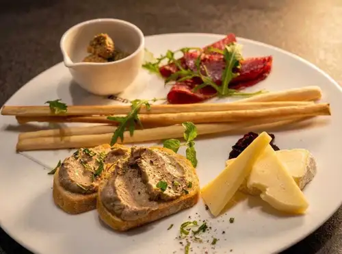 Assortment of small Italian-style appetizers