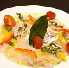 活締め鮮魚の和伊カルパッチョ（Sサイズ）