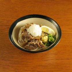 Grated beef bukkake udon
