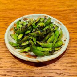 Grilled edamame