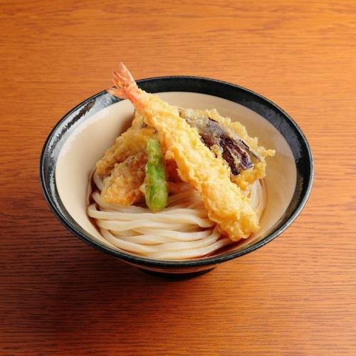 【温】海老と野菜の天ぷらうどん