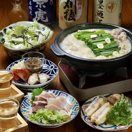 宴会などに最適!!【鶏つくね鍋コース】全6品+2h飲み放題付き◎今だけ5000円♪