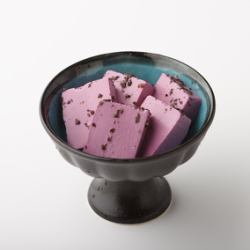 Red shiso vinegar tofu