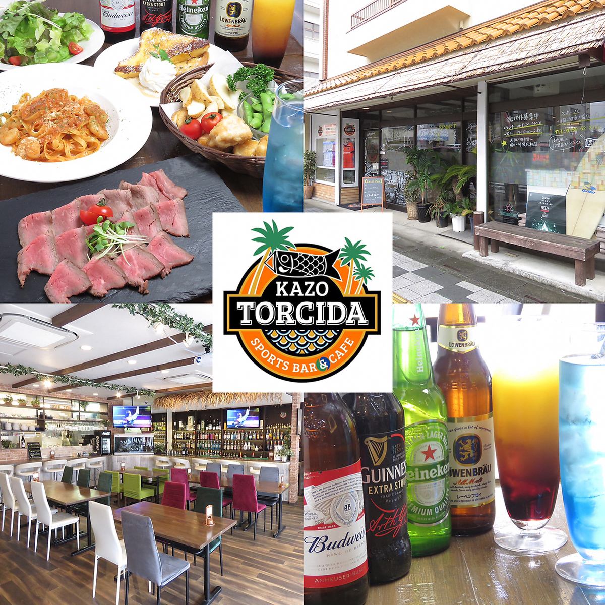 [Approximately 4 minutes on foot from the north exit of Kazo Station on the Tobu Isesaki Line] A sports bar and cafe that can be reserved for up to 50 people ☆