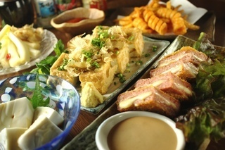 沖縄から食材仕入れてます。もちろんオリオン生ビールも飲める！