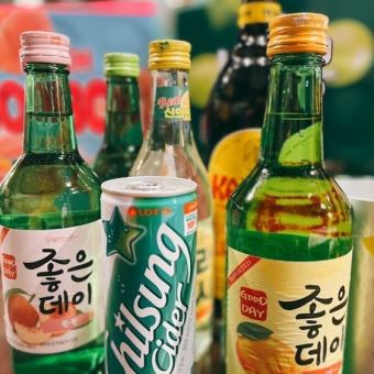[All-you-can-drink] All-you-can-drink of 60 types including beer, makgeolli, and kaku highball for 120 minutes → 2000 yen (tax included)