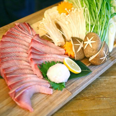 【お料理のみ】!脂ののった《寒ブリしゃぶしゃぶコース》⇒3500円+2000円で飲み放題付き