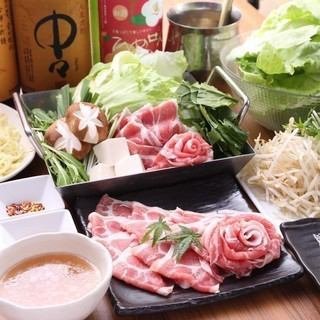 120分飲み放題付【豚しゃぶしゃぶと 名物おばんざい盛り合わせコース】全11品 5000円⇒4000円