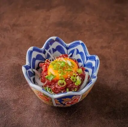 Domestic Sakura Yukke (raw horse meat dish)