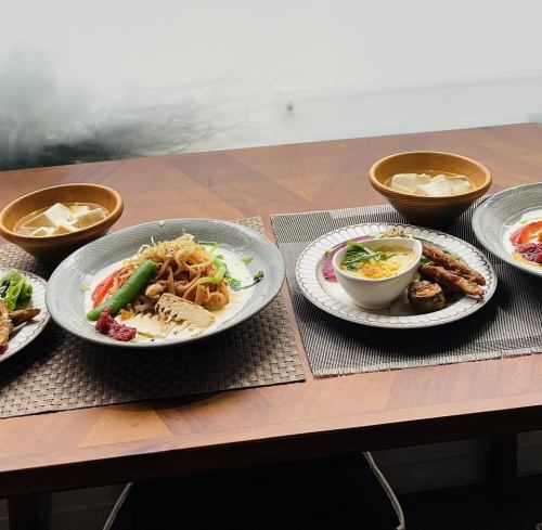 Soy Vegetarian Vegan Lunch in April