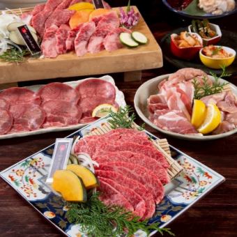 Standard course with all-you-can-drink: 6,000 yen (6,600 yen including tax)