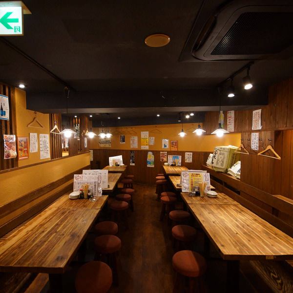[Toei Asakusa Line, Gotanda Station, Exit A6, 2 minutes on foot] You can enjoy iron plate dishes while feeling the nature of wood in a spacious space! You can use it at banquets and girls' parties! Up to 80 people (when seated) It is available until!